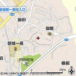 福島県いわき市内郷御厩町下宿106周辺の地図