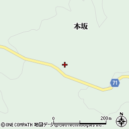 福島県東白川郡鮫川村赤坂西野本坂79周辺の地図