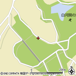 福島県白河市関の里　akippa駐車場周辺の地図