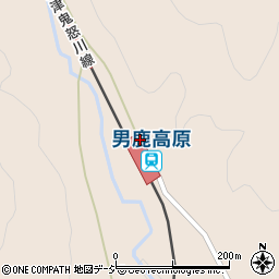 男鹿高原駅公衆トイレ周辺の地図
