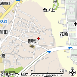 福島県いわき市内郷御厩町下宿84周辺の地図