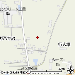 福島県東白川郡棚倉町上台行人塚周辺の地図
