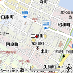石川県七尾市三島町55周辺の地図