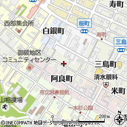 石川県七尾市木町周辺の地図