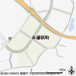 石川県七尾市赤浦新町周辺の地図