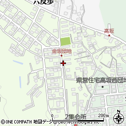 福島県いわき市内郷宮町金坂周辺の地図