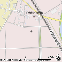 新潟県上越市板倉区下米沢周辺の地図