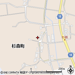 石川県七尾市杉森町カ周辺の地図