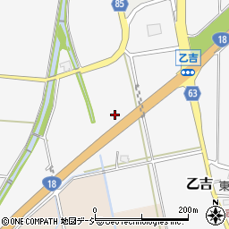 新潟県妙高市乙吉周辺の地図