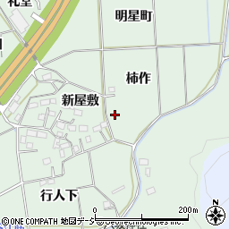 福島県いわき市平菅波柿作周辺の地図
