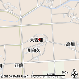 福島県いわき市平下大越（大麦畑）周辺の地図