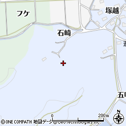 福島県いわき市平上大越石崎周辺の地図