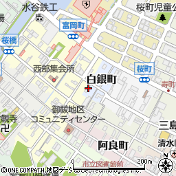 石川県七尾市白銀町13周辺の地図