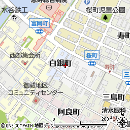 石川県七尾市白銀町3周辺の地図