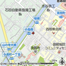 七尾松本郵便局周辺の地図