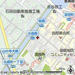 七尾松本郵便局周辺の地図