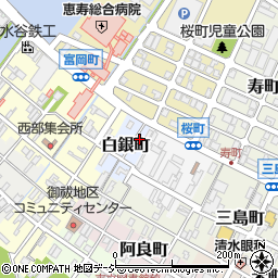 石川県七尾市白銀町29周辺の地図