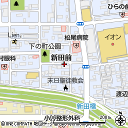 福島県いわき市平新田前周辺の地図