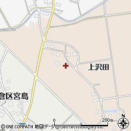 新潟県上越市板倉区沢田（上沢田）周辺の地図