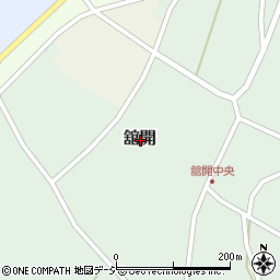 石川県羽咋郡志賀町舘開周辺の地図