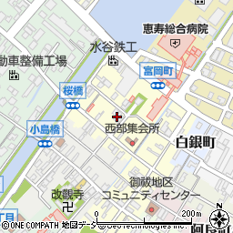 石川県七尾市富岡町周辺の地図