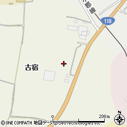 福島県東白川郡棚倉町上台古宿周辺の地図