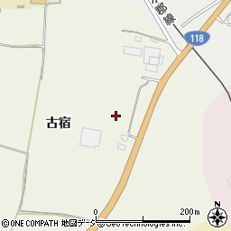 福島県棚倉町（東白川郡）上台（古宿）周辺の地図