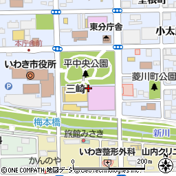 福島県いわき市平三崎周辺の地図