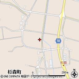 石川県七尾市杉森町に周辺の地図