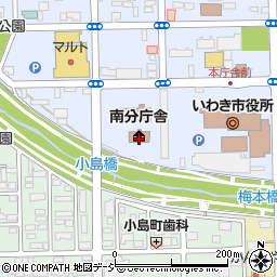 福島県いわき合同庁舎いわき地方振興局企画商工部ふくしま就職応援センター　いわき窓口周辺の地図