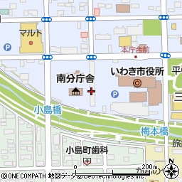 福島県いわき市平梅本周辺の地図