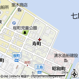 石川県七尾市寿町周辺の地図