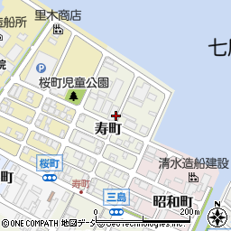 石川県七尾市寿町周辺の地図