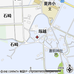 福島県いわき市平上大越塚越周辺の地図