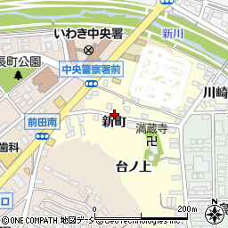 福島県いわき市内郷小島町新町周辺の地図