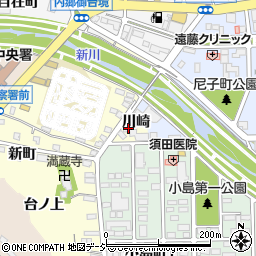 福島県いわき市内郷小島町川崎周辺の地図
