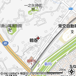 福島県いわき市内郷御台境町鶴巻周辺の地図