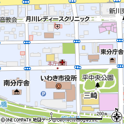 日本年金機構平年金事務所周辺の地図