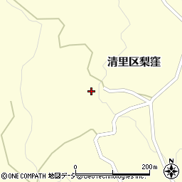 新潟県上越市清里区梨窪144周辺の地図