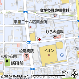 牛角 いわき店周辺の地図