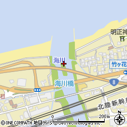 海川橋周辺の地図