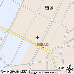 福島県いわき市平下大越留塚周辺の地図