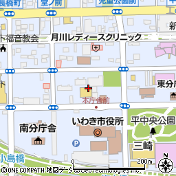 福島県いわき市平童子町3周辺の地図