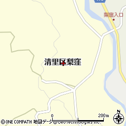 新潟県上越市清里区梨窪周辺の地図
