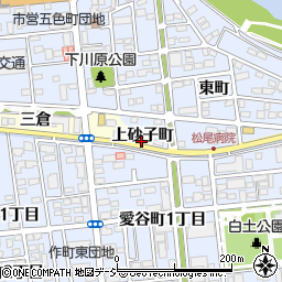 福島県いわき市平北白土上砂子町周辺の地図
