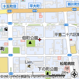 福島県いわき市平佃町周辺の地図