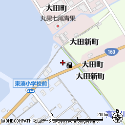 石川県七尾市佐味町ヲ周辺の地図