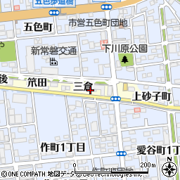 福島県いわき市平北白土三倉周辺の地図