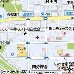 福島県いわき市平童子町1-10周辺の地図