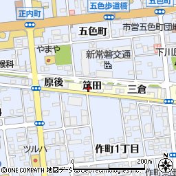 福島県いわき市平北白土笊田周辺の地図